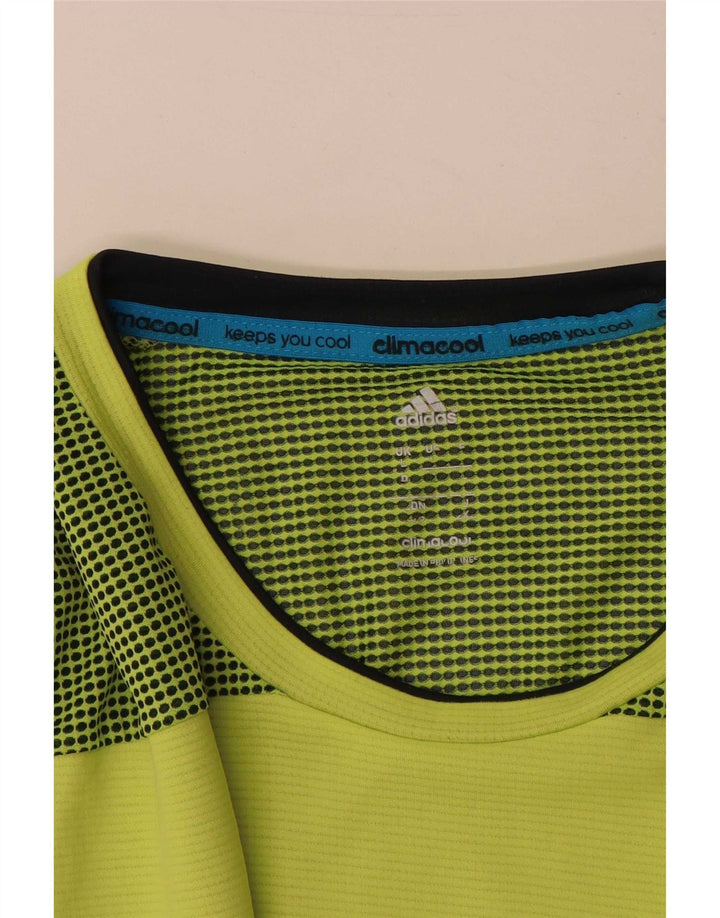 Tricou Adidas Climacool pentru bărbați Top mare poliester verde