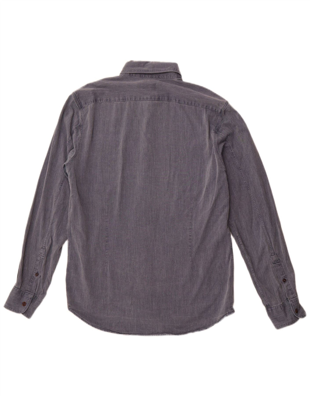 Cămașă Jigsaw pentru bărbați, bumbac cu țesătură albastru medie