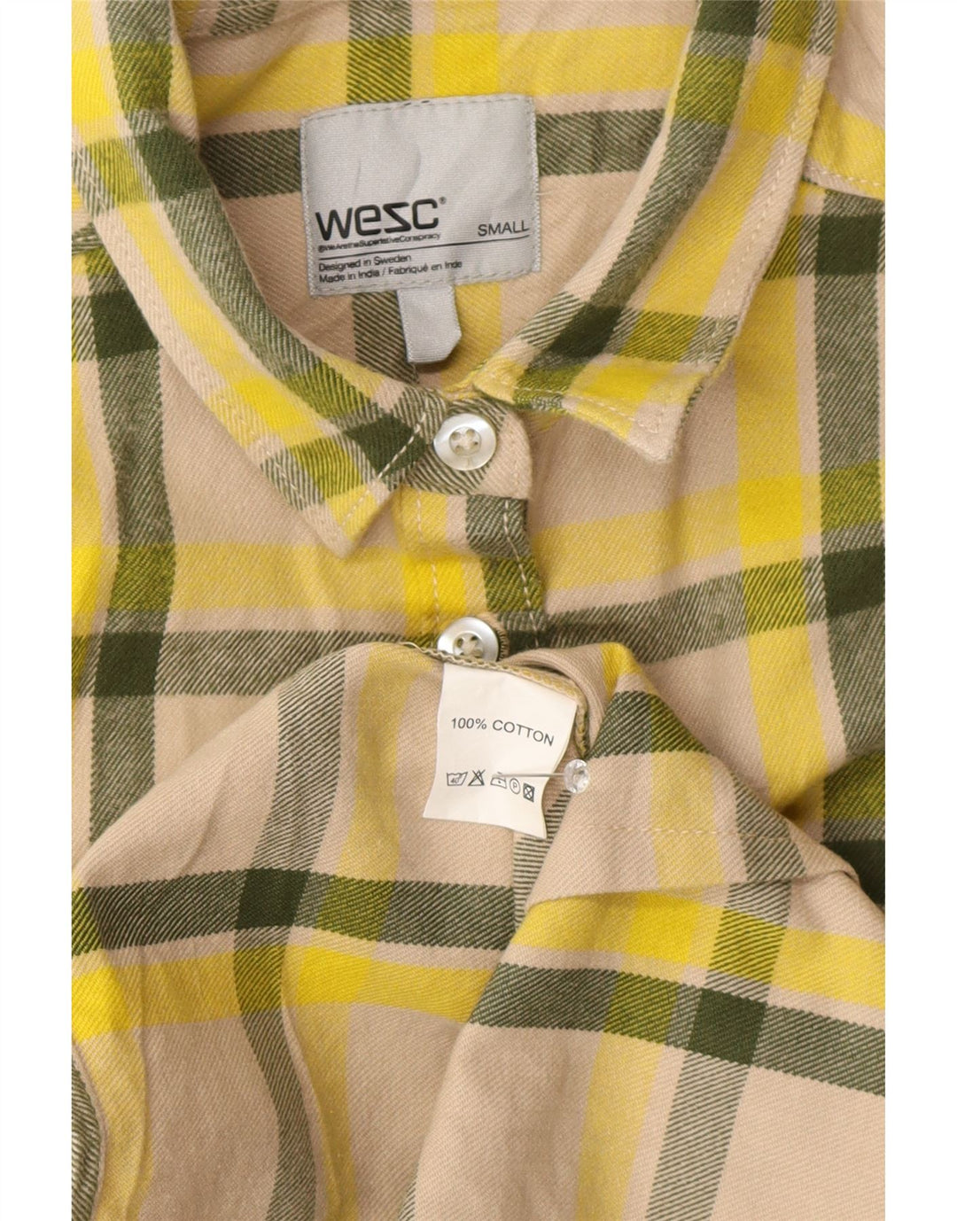 Cămașă de flanel pentru femei Wezc UK 10, bumbac cu carouri multicolore mici