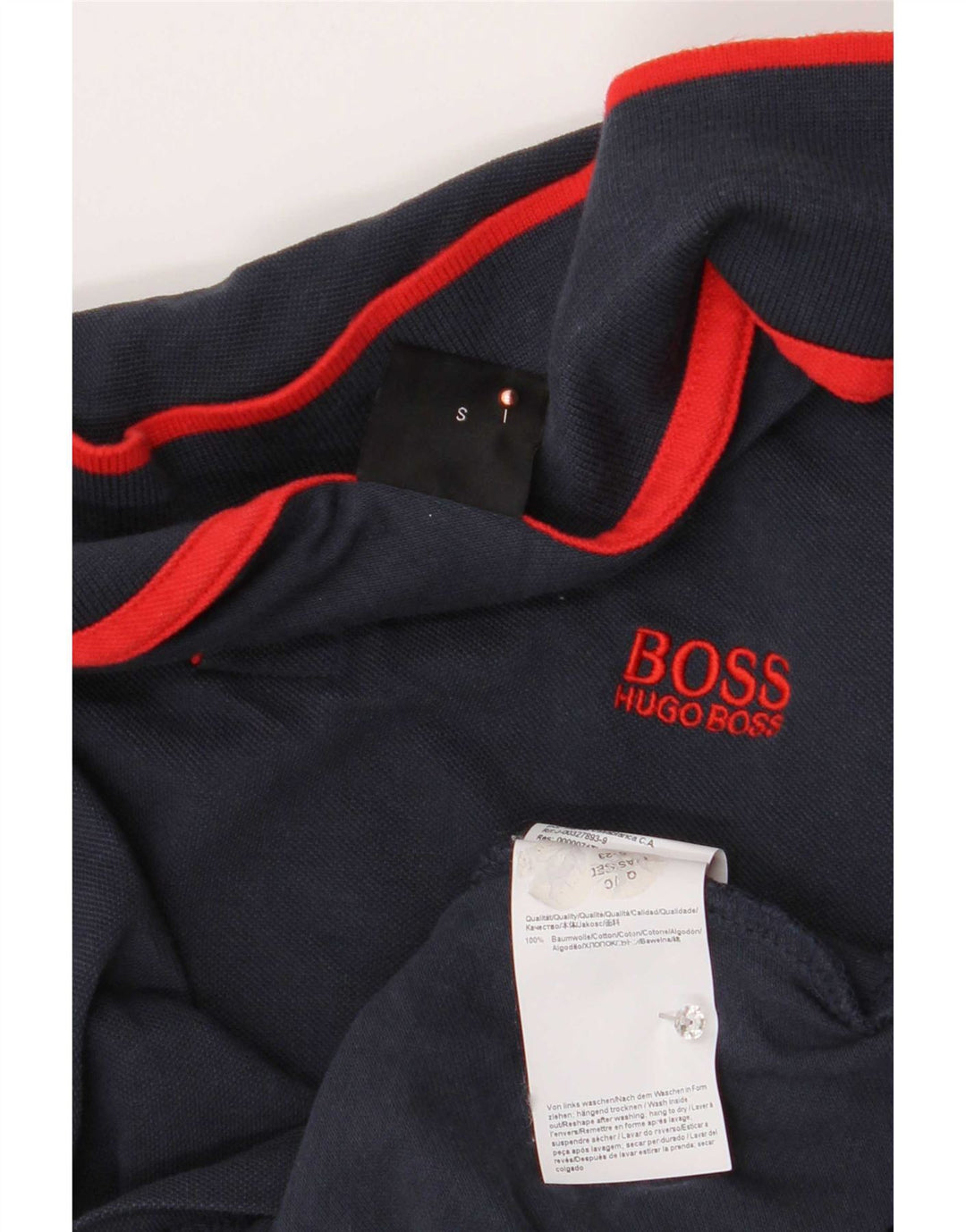 Cămașă polo Hugo Boss pentru bărbați, bumbac, albastru bleumarin
