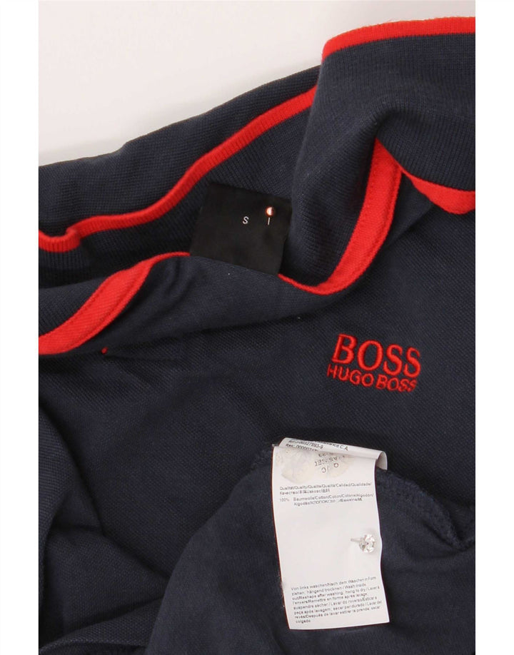Cămașă polo Hugo Boss pentru bărbați, bumbac, albastru bleumarin