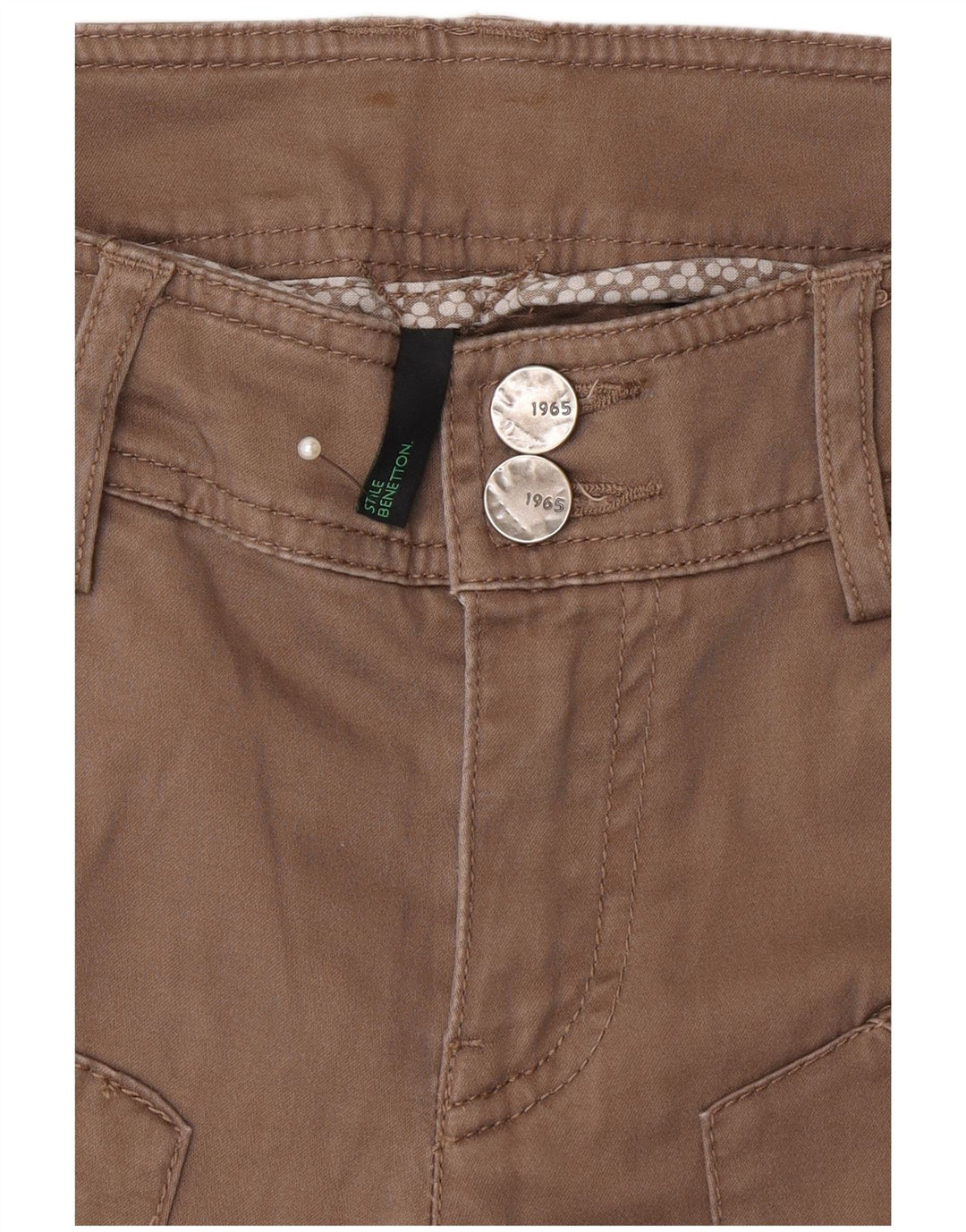 Pantaloni casual slim pentru bărbați Benetton L30 L33 Bej