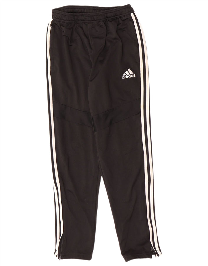 Pantaloni de trening Adidas baieti 13-14 ani poliester negru