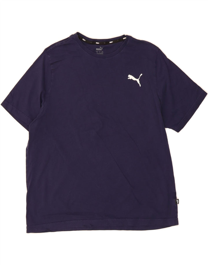 PUMA Mens T-Shirt Top XL Navy Blue Vintage Puma and Second-Hand Puma from Messina Hembry 