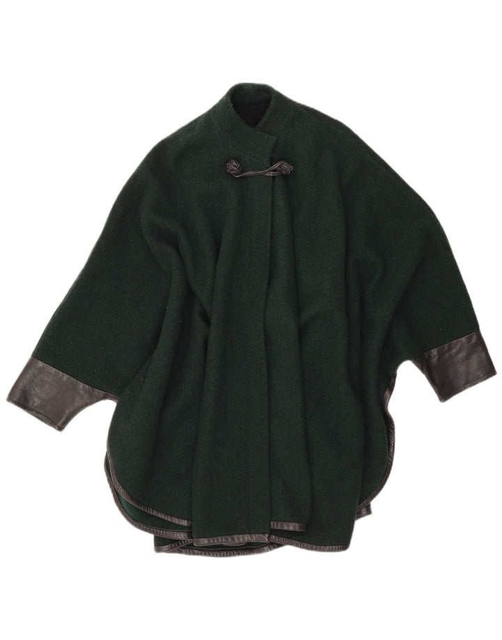 Palton Poncho pentru femei VINTAGE Mărime Unică Verde