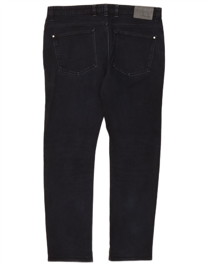 Blugi slim pentru bărbați Ted Baker W36 L32 bumbac bleumarin