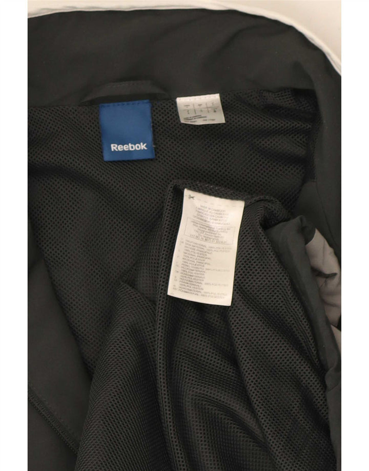Jachetă de trening pentru bărbați Reebok, mare, negru, poliester color bloc