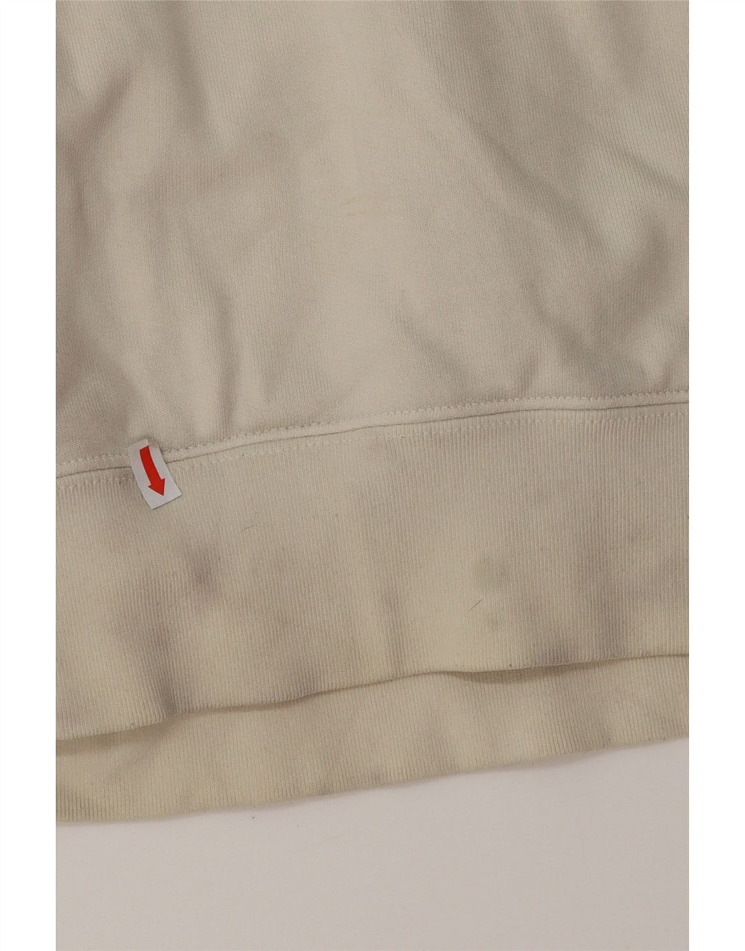 Pulover ADIDAS pentru femei, UK 14, bumbac alb, mediu