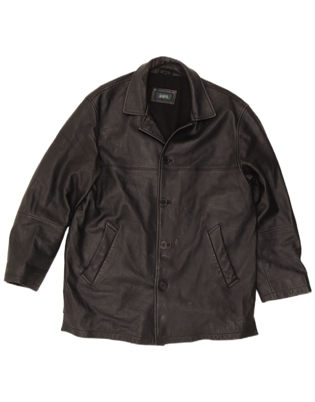 Jachetă din piele pentru bărbați Kartel UK 40 Large Black