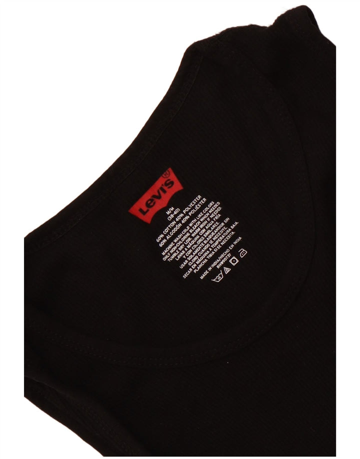 Vestă pentru bărbați LEVI'S UK 38/40, bumbac mediu negru