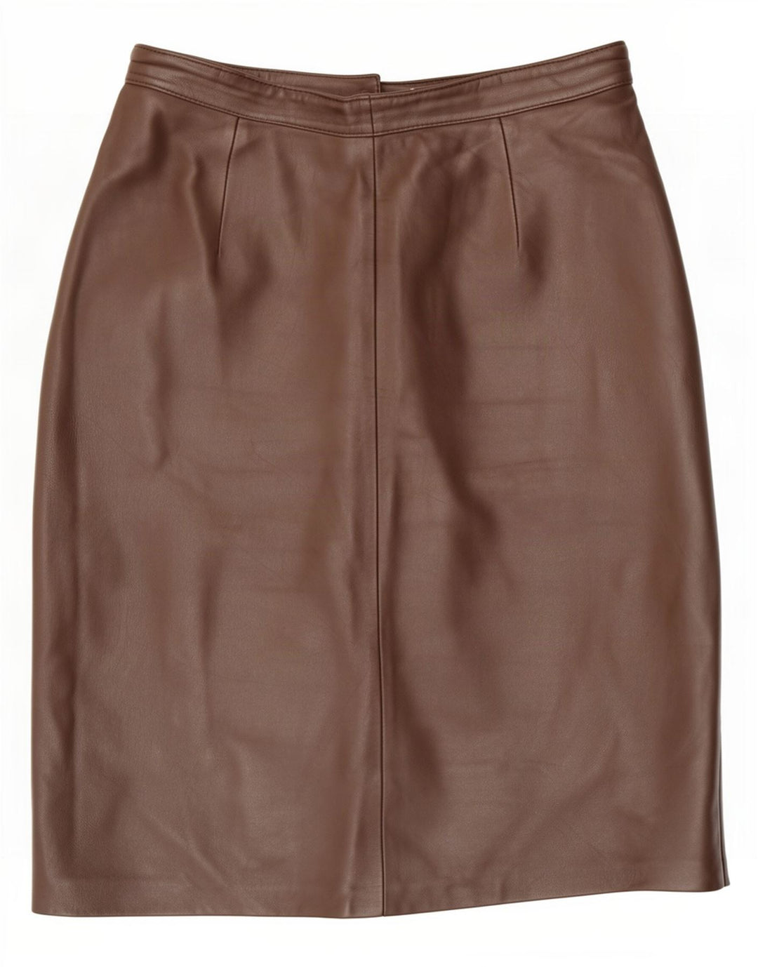 Fusta din piele vintage pentru femei EU 40 Medium W28 Maro