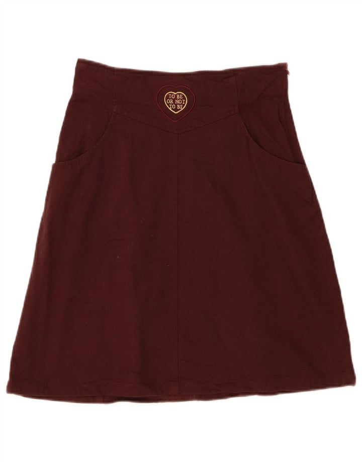 Fusta Iceberg Cento / Cento A-Line IT 42 Medium W26 Burgundy