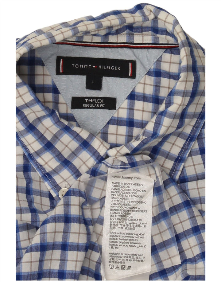 Cămașă pentru bărbați Tommy Hilfiger, cu ajustare normală, mare, albastru, din bumbac