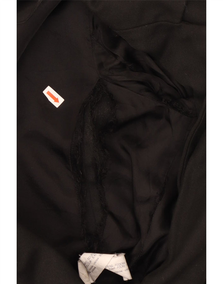 Sacou blazer pentru femei Zara, cu 2 nasturi, UK 10, mic, negru, viscoza
