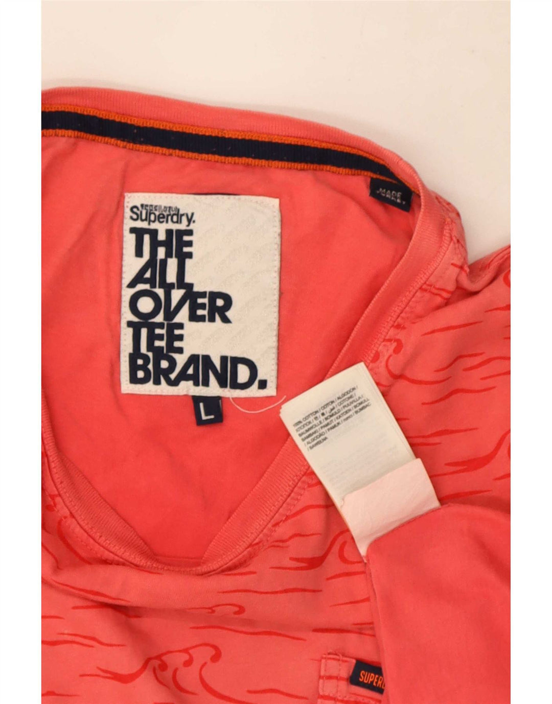Tricou grafic Superdry pentru bărbați Top mare bumbac roșu