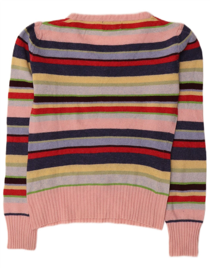 Pulover cu decolteu în V Kappa pentru femei UK 12 Medium, multicolor, în dungi