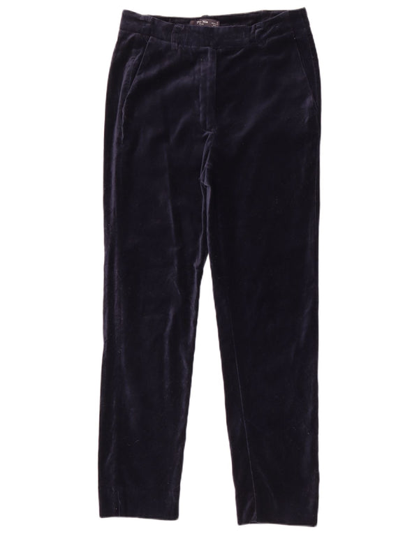 Pantaloni casual drepti pentru femei Marks & Spencer UK 8 Small W28 L27 Bleumarin