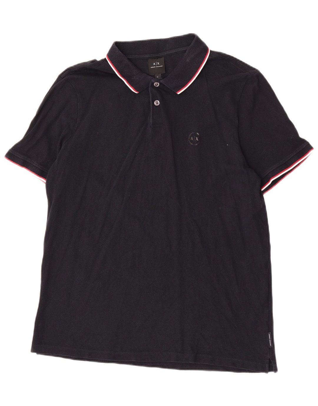 Cămașă polo pentru bărbați Armani Exchange XL bumbac negru