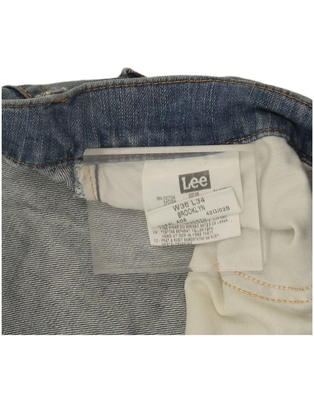 Pantaloni scurți LEE Brooklyn Denim W36, mare, albastru, bumbac