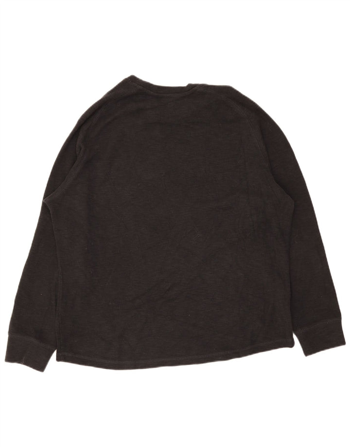 Eddie Bauer Top pentru bărbați cu mânecă lungă XL, bumbac negru