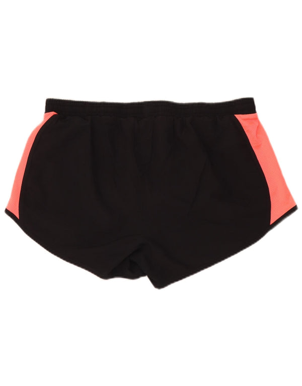 Pantaloni scurți sport Under Armour pentru femei Heat Gear UK 16, mari, negru, color block