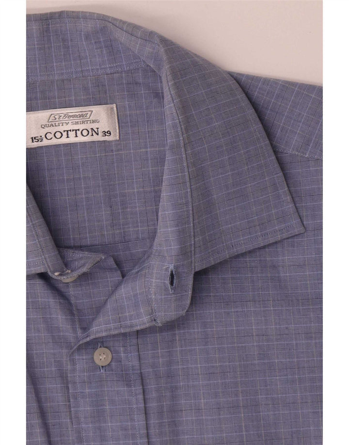 Cămașă pentru bărbați St. Bernard Mărimea 39 15 1/2 Medium Blue Check
