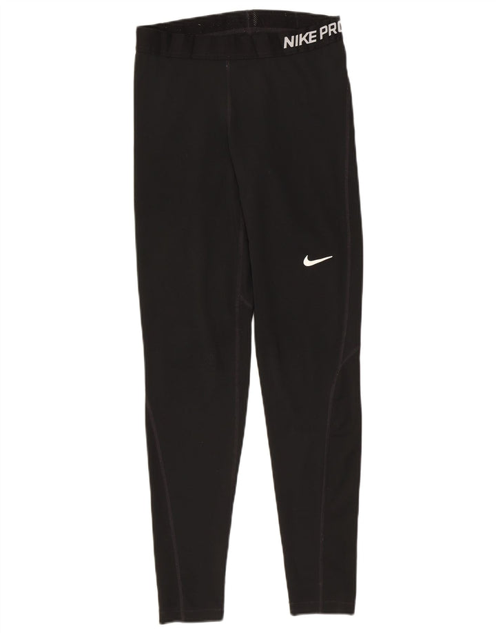 Leggings Nike Dri Fit Graphic pentru femei UK 12 Medium Black