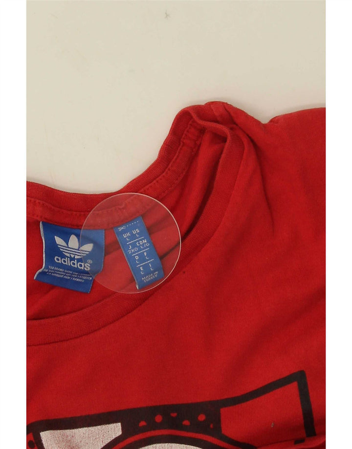 Tricou grafic pentru bărbați Adidas Top mare roșu
