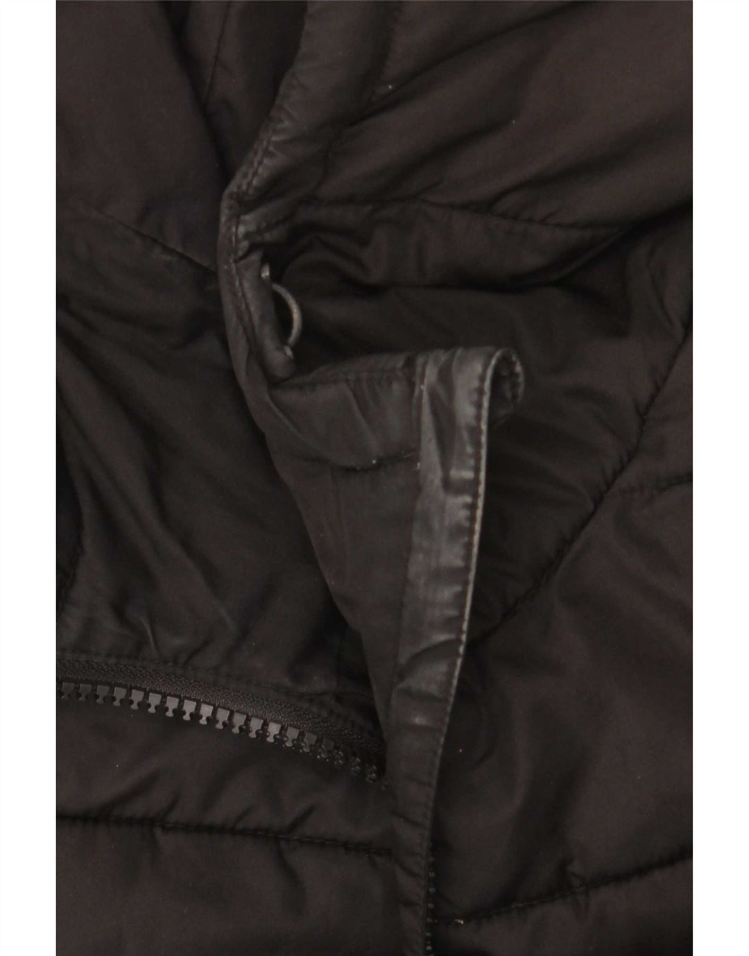 Jachetă căptușită cu glugă Superdry pentru femei UK 12 Poliester mediu negru