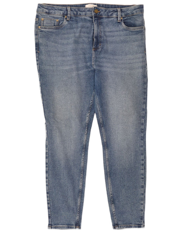 Blugi skinny pentru femei Joules UK 18 XL W38 L28 Blue Bumbac
