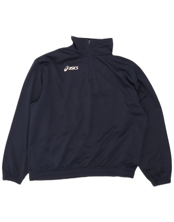 Asics Pulover Trening Top Jachetă XL Bleumarin Poliester