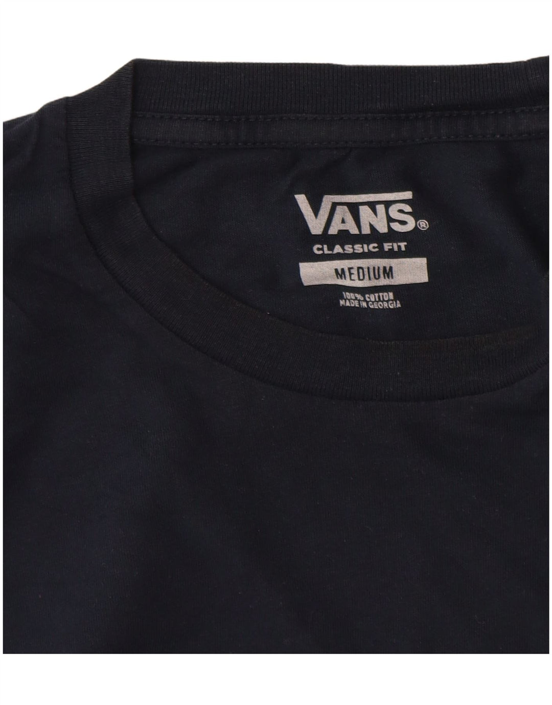Tricou Vans Classic Fit pentru bărbați Top mediu din bumbac bleumarin