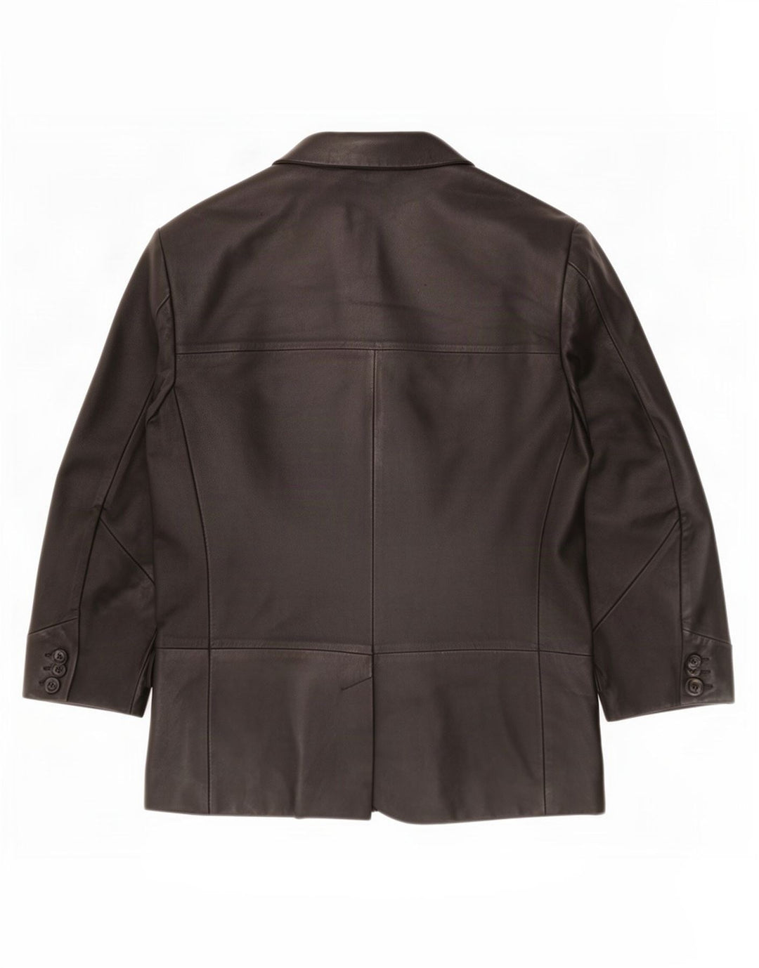 Jachetă vintage pentru bărbați din piele cu 3 nasturi IT 52 XL negru