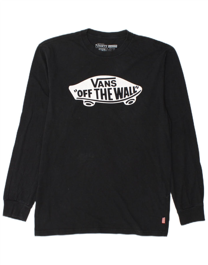 VANS Bărbați Classic Fit Graphic Top cu mânecă lungă, bumbac mediu negru