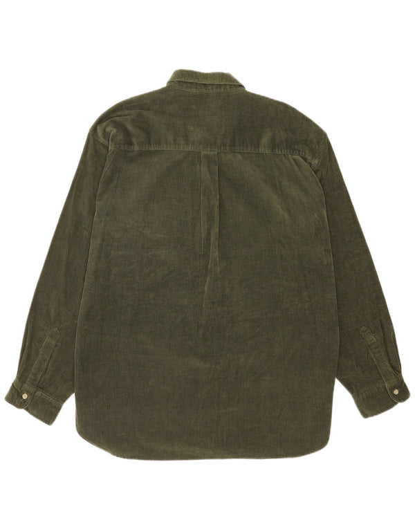 Cămașă din velur pentru bărbați CLASIC UK 45/46 XL bumbac verde