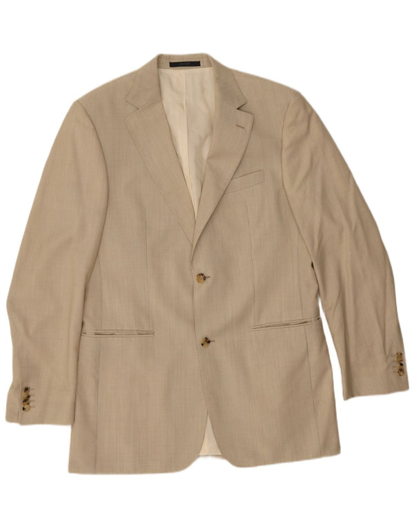 Jachetă pentru bărbați Joop cu 2 nasturi IT 48 Medium Beige Pinstripe Lână virgină