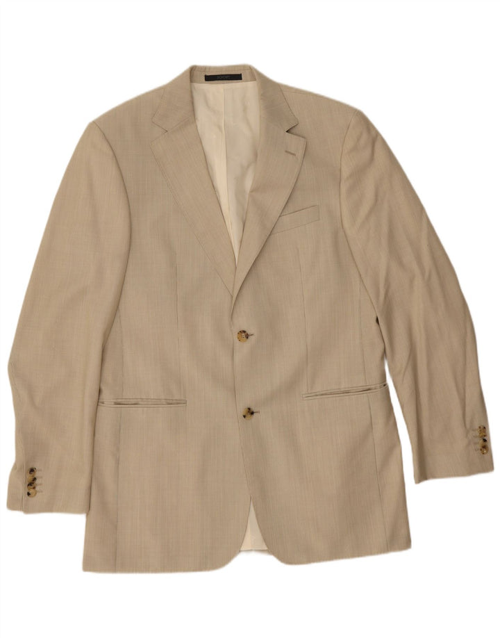 Jachetă pentru bărbați Joop cu 2 nasturi IT 48 Medium Beige Pinstripe Lână virgină