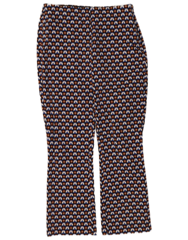 Pantaloni tăiați pentru femei Zara Medium L28 L26 Multicolori geometrici