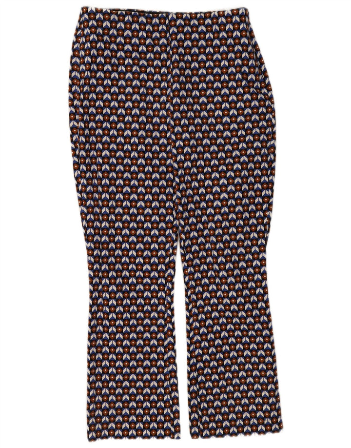 Pantaloni tăiați pentru femei Zara Medium L28 L26 Multicolori geometrici