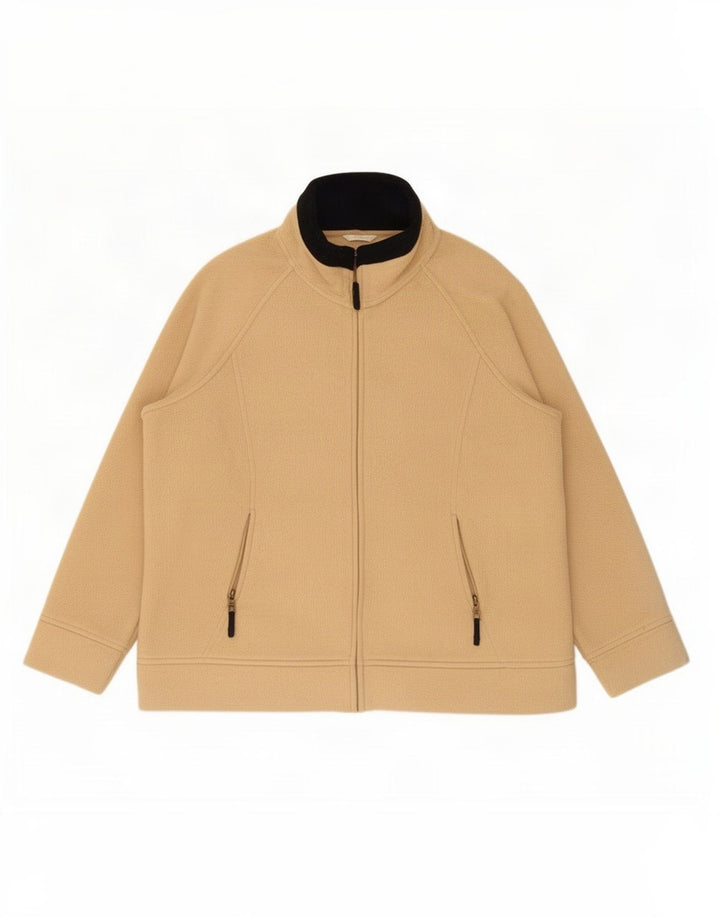 Jachetă fleece pentru femei Marks & Spencer UK 20 2XL poliester bej