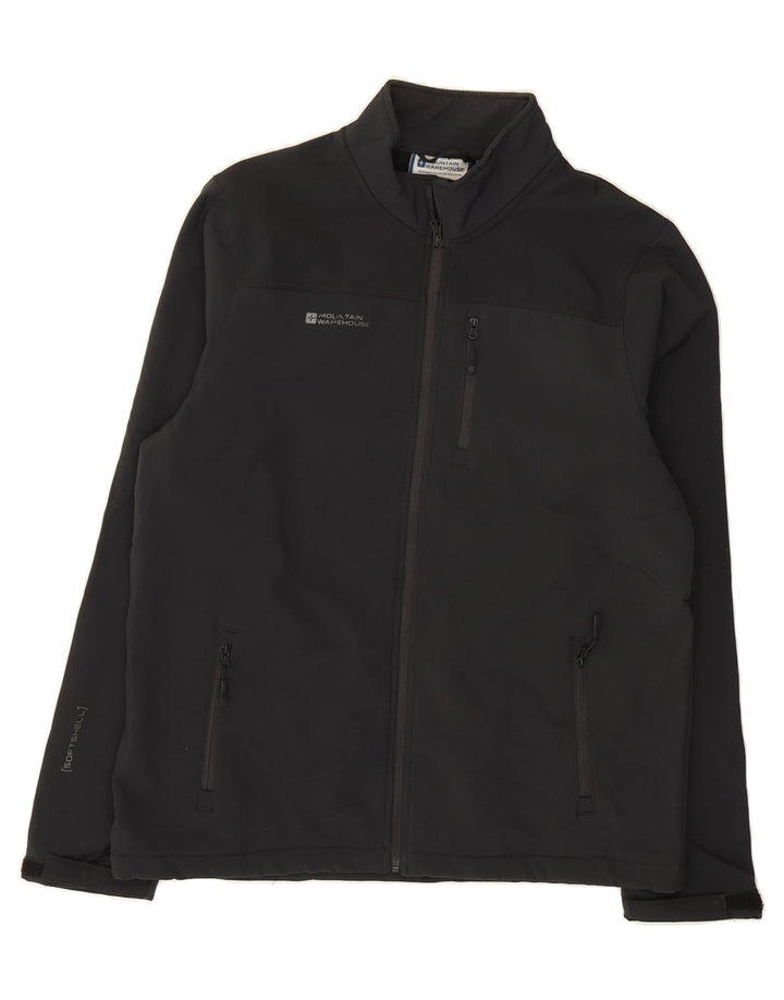 MOUNTAIN WAREHOUSE Mens Windbreaker Jacket UK 40 Large Black Polyester Vintage Mountain Warehouse and Second-Hand Mountain Warehouse from Messina Hembry 