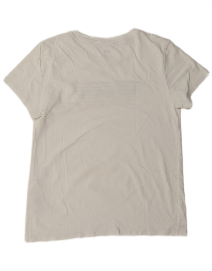 Tricou grafic Levi's pentru femei Top UK 14 Medium White Bumbac