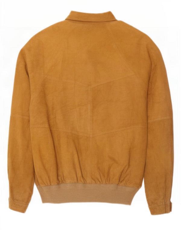 Jachetă vintage pentru bărbați din piele intoarsa UK 42 XL Bej