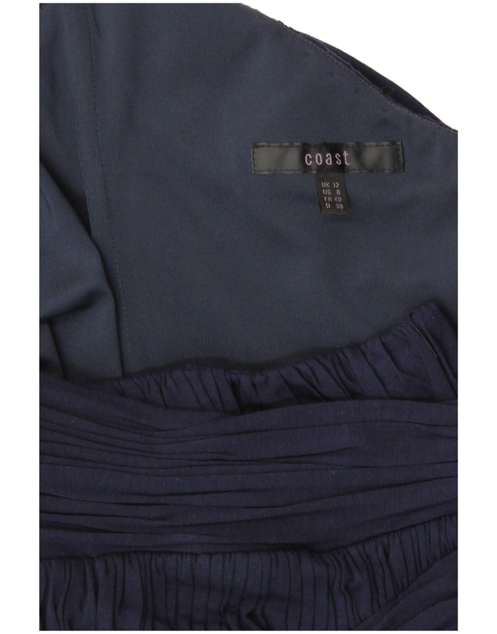 Coast Womens Maxi Halter Dress UK 12 Medium Bleumarin