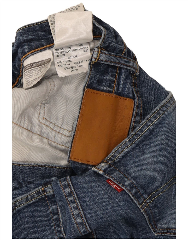 LEVI'S Womens 511 Slim Jeans W31 L32 Blue Cotton