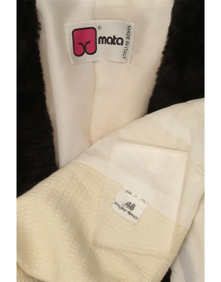 Jachetă vintage pentru bărbați IT 48 Medium Off White Colorblock