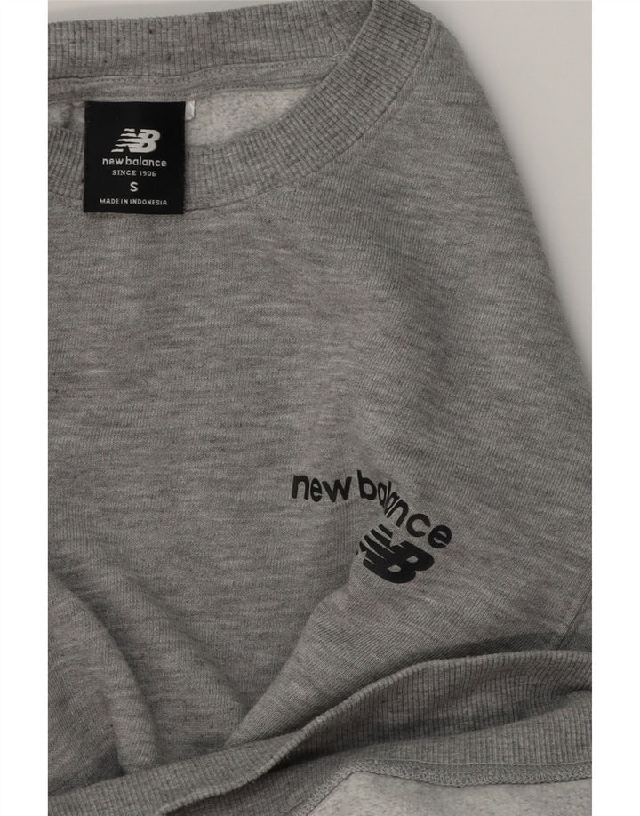 Hanorac pentru bărbați New Balance Jumper mic, gri, bumbac
