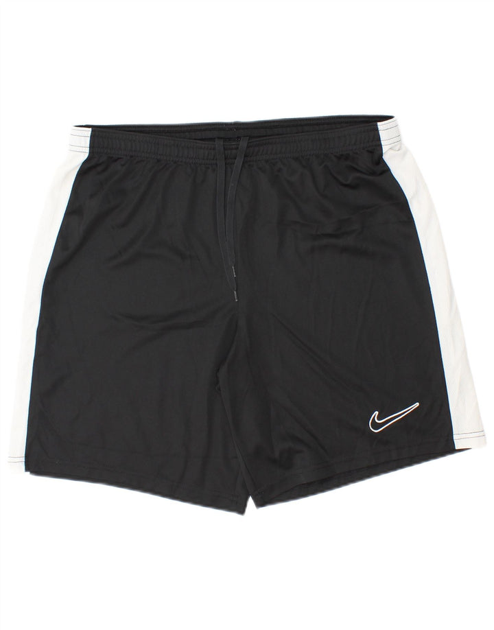 Pantaloni scurți sport NIKE Dri Fit Slim Fit pentru bărbați, mari, negru, poliester color bloc