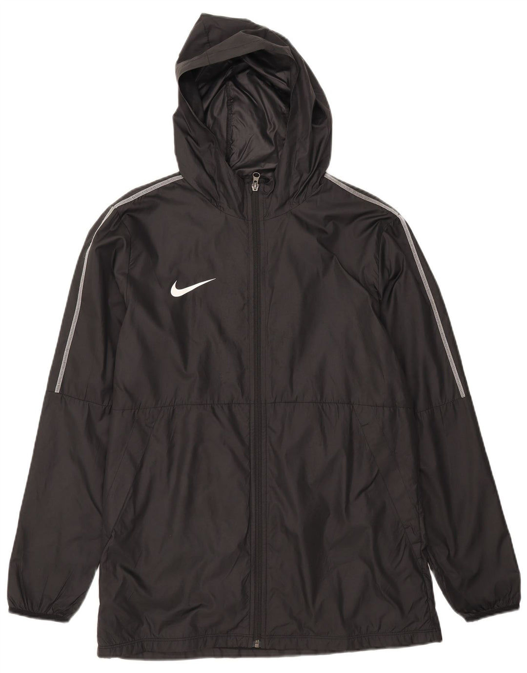 Jachetă de ploaie cu glugă pentru bărbați Nike UK 40, mare, negru, poliester