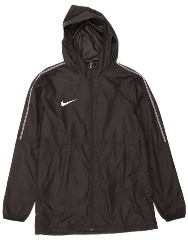 Jachetă de ploaie cu glugă pentru bărbați Nike UK 40, mare, negru, poliester